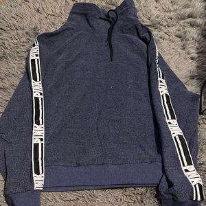 Pink sweatshirt with high neck